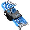 VORXEON 9PCS Chiavi Torx, Set Chiavi a Brugola Allen a Stella Chiavi Esagonali Lunga da T10-T50, Set Chiavi Torx in Acciaio al Cromo Vanadio Resistenti per Auto, Bici, Mobili, Elettrodomestici