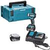 Makita DTD172RTJ - Avvitatore a percussione a batteria, 18 V/5,0 Ah, 2 batterie + caricatore in MAKPAC petrolio/nero