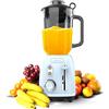 Cecotec Blender Power Black Titanium RetroBlue. Frullatore retrò con una potenza massima di 1200 W, lama a 4 fogli con rivestimento in titanio nero e brocca con capacità di 1,5 litri.