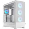 Fractal Design Pop XL Air RGB White Core - Tempered Glass Clear Tint - Honeycomb Mesh Front - TG side panel - Four 120 mm Aspect 12 RGB fans included - E-ATX High Airflow Full Tower PC Gaming Case
