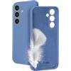 SBS Instinct - Cover per Samsung S25 - Compatibile Ricarica Wireless, Superficie Soft-Touch, Morbida al tatto e Interno in Microfibra, Protezione Fotocamera e Tasti, Materiale TPU, Blu