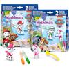 CRAYOLA - Washimals Paw Patrol, Set Attività con 2 Cuccioli, 3 Pennarelli Lavabili e Spazzolina, Gioco e Regalo per Bambini, da 3 Anni, 74-0287