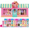 Beauty4Britain Set di 12 balsami per labbra per bambini con cera d'api e olio di cocco incolori per ragazze e ragazzi (1 unità (Confezione da 12), Sweet Shop)