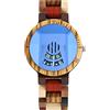 RORIOS Orologio Legno Uomo Analogico Al Quarzo Orologi da Polso con Cinturino in Legno Orologio Legno Retro Naturale Leggero Orologio da Polso in Legno