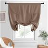 NICETOWN Tende corte per finestra per bagno, tasca per asta, regolabile, per cucina, bar, livello oscurante per asilo nido, lavanderia, sala da pranzo, 1 pezzo, 132 cm di larghezza x 160 cm di