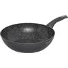 Aeternum, Petragres Ecosolution, Saltapasta 1 manico Antiaderente, Diametro 28 cm, Full Induction, Adatto all'Induzione, Rivestimento PFAS FREE, Grigio scuro
