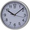 Unity Orologio da parete Unity, Radcliffe, Silent Sweep, moderno, argento, 20 cm
