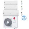 Lg Climatizzatore Condizionatore LG Libero Smart R32 Wifi Trial Split Dual Inverter 7000 + 7000 + 18000 BTU con U.E. MU5R30 NOVITÁ Classe A++/A+