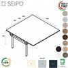 SEIPO DECK allungo per Tavolo riunione composto p. 1650 piano monoblocco gambe a ponte piano melaminico Seipo DK.0250 51 52