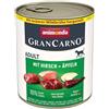 ANIMONDA GranCarno Adult Dog gusto: Cervo + Mela 800g
