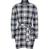 TOMMY HILFIGER Chemisier relaxed fit a quadri con cintura