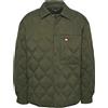 TOMMY HILFIGER Giacca Tommy Jeans Quilted Shacket verde scuro