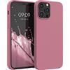 kwmobile Cover per Apple iPhone 12 Pro Max Custodia - Back Case per Smartphone in Silicone TPU - Protezione Gommata - rosa scuro