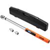 VEVOR Chiave Dinamometrica Forza Torsione 34-340Nm Kit di Chiave Dinamometrica da Officina per Auto Moto Lettura Digitale Schermo LED Precisione ±2 %, Kit di Chiave Torsiometrica 12,7 mm per Veicoli
