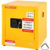 VEVOR Armadio di Sicurezza 43x43x46 cm, Gabinetto di Sicurezza dell'Acciaio Galvanizzato, Gabinetto di Stoccaggio Infiammabile dello Scaffale Regolabile, per Acqua Pericolosi Media, Giallo
