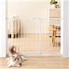 VEVOR Cancelletto di Sicurezza per Bambini Larghezza Espandibile 749-1178 mm Altezza 762 mm Cancello di Sicurezza per Bambini per Scale Porte Corridoi Senza Forare Ampia Apertura a 180° Colore Bianco