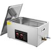 VEVOR Pulitore a Ultrasuoni Display Digitale in Acciaio Inox Capienza 22 Litri con Riscaldamento Tempo Temperatura Regolabile, Macchina Pulitrice a Ultrasuoni per Gioielli Occhiali Orologi Laboratorio