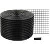 VEVOR Rotolo Griglia Protezione per Pannello Solare 20,3 cm x 30,5 m, Kit Rete Anti-Uccelli 50 Fascette Rivestimento in PVC Antiruggine Rete Metallica da 12,7 mm, Griglia Protezione Pannelli Solari