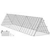 VEVOR Tunnel per Polli 300 x 71 x 61,5 cm (L x P x A) Recinto per Pollai Portatili per Facile Installazione all'Esterno, Tunnel per Polli Portatili da Cortile, Adatto per Polli, Anatre, Conigli, Nero