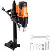 VEVOR Trapano a Carotaggio Diamantato, Diametro di Perforazione da 20 a 200 mm Macchina Carotatrice per Calcestruzzo Robusto 3000 W con Supporto, Senza Guarnizione Idraulica, per Calcestruzzo, Mattoni