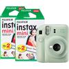 Fujifilm Instax Mini 12 Green + 2 Pellicole da 20 foto, Fotocamera a stampa immediata
