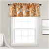 Lush Decor Dolores - Mantovana per finestra filtrante leggera, 45,7 x 132,1 cm, colore: Arancione
