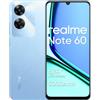 realme Note 60 Smartphone 4+128GB,Display 6.74in, modalità Eye Comfort 90Hz,Batteria 5000mAh,Processore UNISOC T612,fotocamera 32MP Ultra HD,Supporto scheda micro-SD,Blu