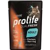 Prolife Dual Fresh per Gatti Adult da 85 gr Gusto Pollo e Aringa