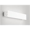 ONDALUCE CICIRIELLO SIMBA APPLIQUE DA ESTERNO 2 MISURE IP65 LED LUCE 4000K BIEMISSIONE CORTEN O ANTRACITE MODERNA