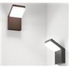 ONDALUCE CICIRIELLO NINJA APPLIQUE DA ESTERNO IP65 LED 20W LUCE 4000K CORTEN, ANTRACITE E NERA DESIGN MODERNO