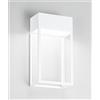 ONDALUCE CICIRIELLO GHITA APPLIQUE DA ESTERNO IP65 LED 20W LUCE 4000K CORTEN, ANTRACITE E BIANCO DESIGN MODERNO