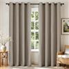Joydeco Tende oscuranti lunghe 213 cm, 2 pannelli, oscuranti, per camera da letto, 100% oscuranti, termiche, per protezione della privacy, set di 2 pannelli (larghezza 132 x lunghezza 213 cm, lino)