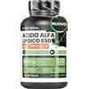 Vitastrong. Acido Alfa Lipoico con Ossido di Zinco 650mg, Formula Ottimizzata di Acido Lipoico Tipo R & S, ALA Integratore 100% Vegano, 120 Capsule Senza Glutine né OGM di Acido Alpha Lipoico, Qualità Vitastrong