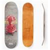 Metropollie Tavola da skateboard 8.375 Gabbia, Skate per Bambini Ragazze Adolescenti Adulti Principianti, Tabella a 7 Strati 100% Legno d'Acero Canadese Hard Rock, Rosso, Normale (TABLAJAULA8375)