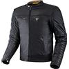 SHIMA WINCHESTER 2.0 Giacca Moto Uomo- Giubbotto moto uomo in pelle classica con protezioni protezioni CE per schiena, spalle e gomiti, doppie cuciture rinforzate (Nero, M)