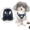 Zunea Pettorina per Cani Piccola Taglia Imbracatura e Guinzaglio Regolabile Riflettente per Cucciolo Gatti in Morbida Rete Antifuga Pettorina, Colori Vivaci per Cane Femmina Maschio Blu Navy S