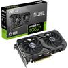 ASUS DUAL NVIDIA GeForce RTX4060 TI EVO, Scheda Grafica 8 GB GDDR6 128-bit 18 Gbps, PCIe 4.0, 1 HDMI 2.1, 3 DisplayPort 1.4, 2 Ventole Axial-tech, GPU Tweak III, Nera, DUAL-RTX4060TI-8G-EVO
