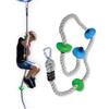 Schildkröt Rope, Corda da Arrampicata, per Bambini dai 5 Anni in su, con 4 Pedane, Facile da Fissare a Jungle Line alle Altalene