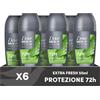 Dove Men + Care Dove Men+Care Roll On Advanced Care Extra Fresh, Deodorante Uomo Antitraspirante Senza Alcol, con 1/4 di Crema Idratante, Protezione Fino a 72 Ore, 6 Pezzi da 50 ml