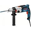 Bosch Professional 060119C700 Trapano con Percussione GSB 21-2 RCT, Ø Foratura in Calcestruzzo: 13-22 mm, Mandrino Autoserrante: 13 mm, Asta di Profondità: 210 mm, 1300 watts, 240 volts, blue