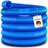 tillvex Tubo per Piscina Con Manicotti | Solare per Piscina e Vasca | di Aspirazione | per Pompa | Flessibile per Acqua (Blu, 30m / 38mm)