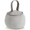 COM-FOUR® Fermaporta con manico, fermaporta pesante, accessorio abitativo funzionale, fermaporta per porte e finestre, ideale per spifferi (Rotondo - grigio)