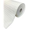 BIANCHERIAWEB Mollettone Tavolo Rettangolare Copritavolo Gommato Antiscivolo in PVC Tovaglia Proteggi Tavola Aderisce a Tutte le Superfici Protegge da Macchie e Graffi Colore Bianco