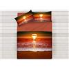 BIANCHERIAWEB Lenzuola Copriletto Letto Sogni d'oro 100% Cotone Disegno Sunset 58 Singolo Sunset 58