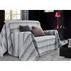 BIANCHERIAWEB Telo Arredo Copridivano Multiuso Copritutto Cotone Modello Sharane Arredatutto 1 Piazza Grigio-Grigio