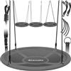 tectake® Altalena a Nido, Altezza Regolabile, Altalena Dondolo da Giardino per Bambini e per Adulti, Giochi da Giardino, Portata 300 kg - Ø 120 cm
