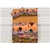 BIANCHERIAWEB Lenzuola Copriletto Letto Sogni d'oro 100% Cotone Disegno Air Balloon 59 Singolo Air Balloon 59