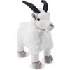 Zappi Co Peluche di capra (30 cm) - divertente, coccoloso amico della fattoria, ecologico, perfetto per giochi fantasiosi, 100% riciclato