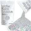 Hemway argento olografico Glitter Vernice Additivo FINI 1/64 0,4 millimetri per emulsione a base di acqua - Interior & Exterior parete, a soffitto, Legno - 100g / 3,5 once