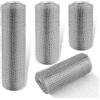 WZYTEU 3 griglie per arvicole, in acciaio inox, a maglia fine, in metallo, per aiuole rialzate (21 cm × 3 m/15,2 cm × 3 m/12,7 cm × 3 m)